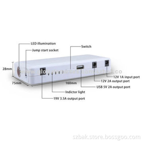Factory offer multifunction emergency lithium battery jump starter, 12,000mAhNew